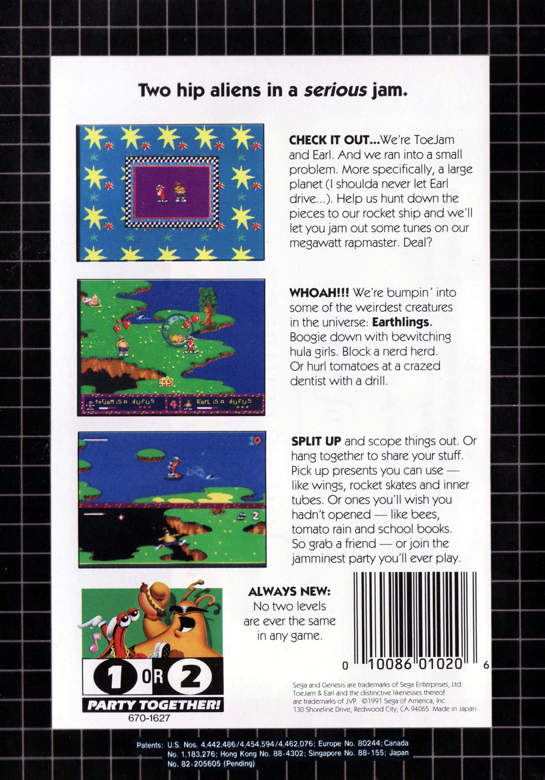ToeJam and Earl - Sega Genesis - Image 2