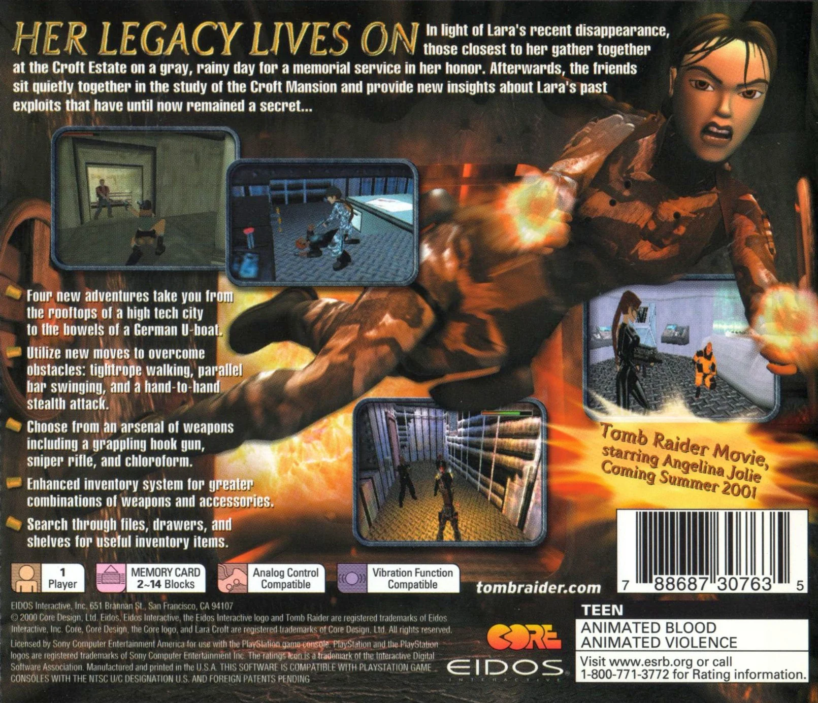 Tomb Raider Chronicles - PlayStation - Image 2