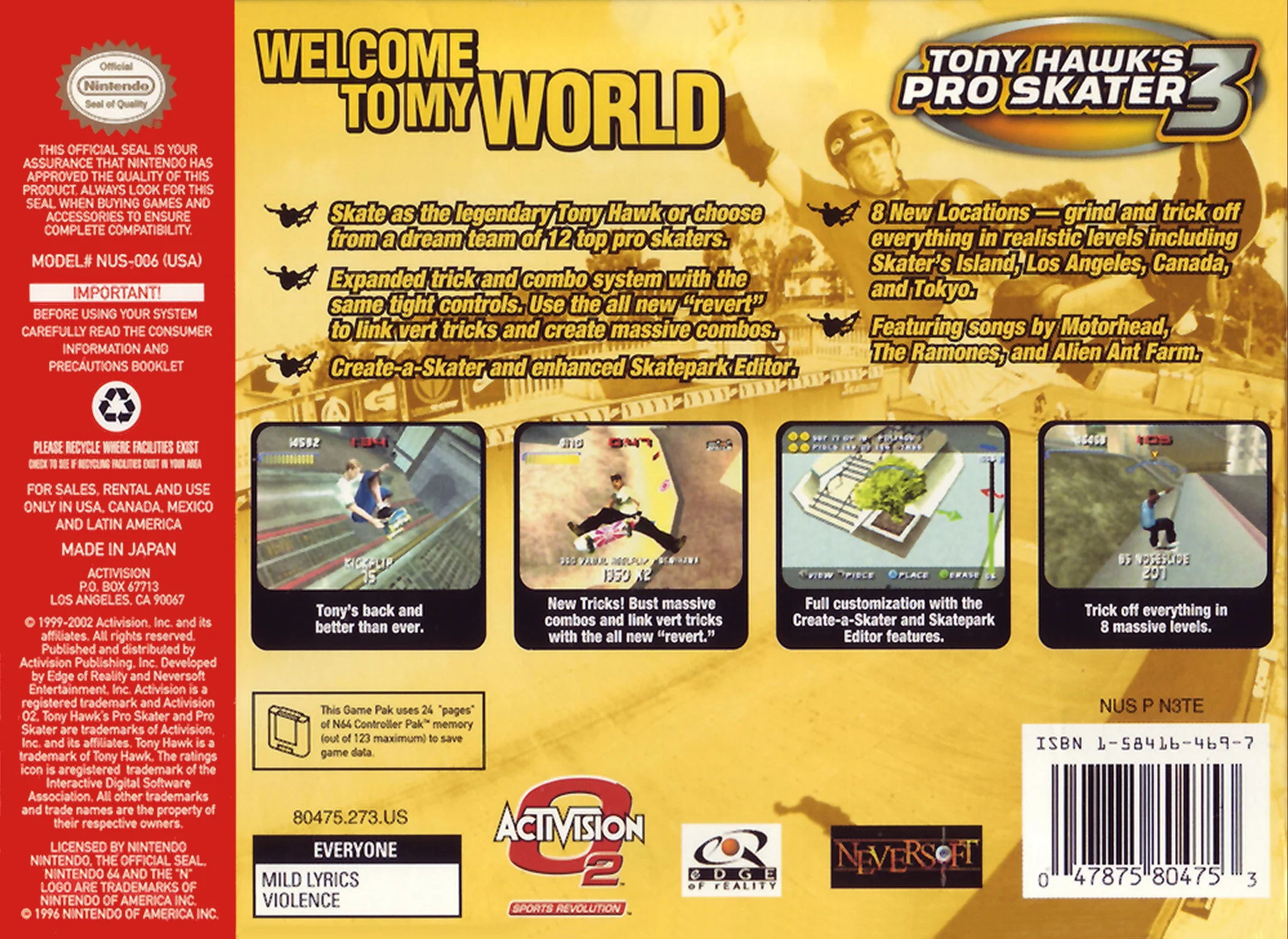 Tony Hawk 3 - Nintendo 64 - Image 2