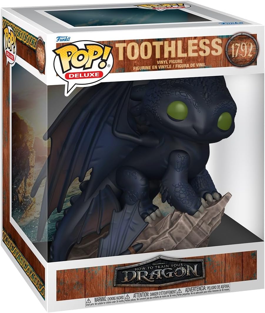 Funko Pop! How to Train Your Dragon Live Action Toothless Deluxe Vinyl Figure #1792