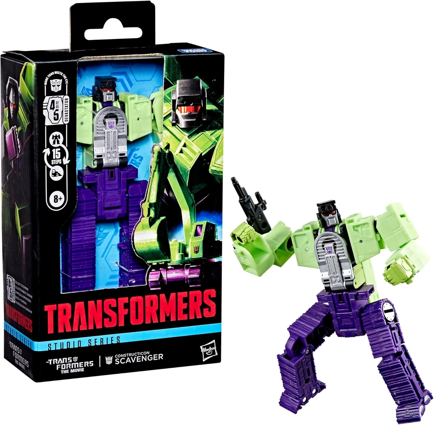 Transformers Studio Series 86 Deluxe Class The Transformers: The Movie Constructicon Scavenger - Image 3