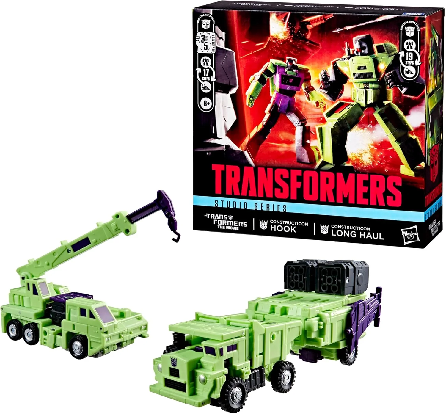 Transformers Studio Series 86 Transformers: The Movie Constructicon Long Haul & Constructicon Hook - Image 3