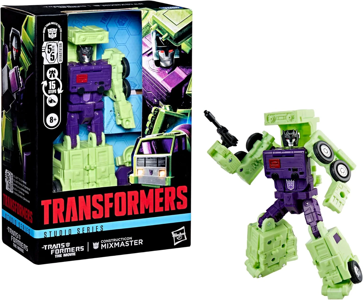 Transformers Studio Series 86 Voyager Class Transformers: The Movie Constructicon Mixmaster - Image 3