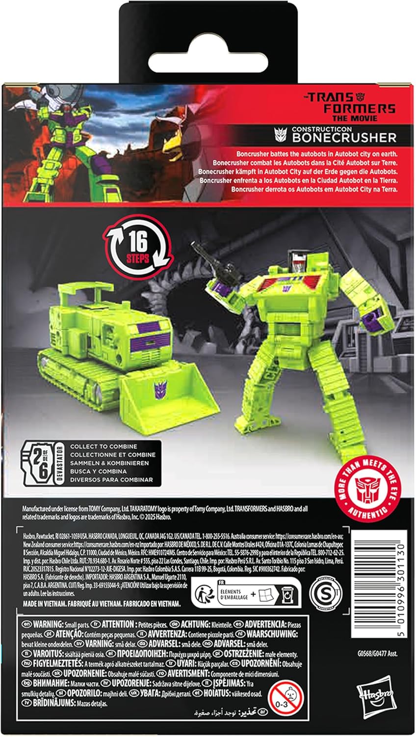 Transformers Studio Series Deluxe Class Transformers: The Movie Bonecrusher Action Figure - Image 2