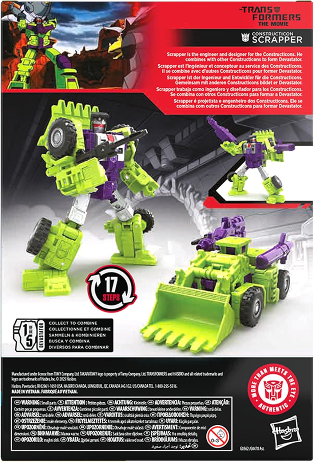 Transformers Studio Series Voyager Class Transformers: The Movie Constructicon Scrapper - Image 2