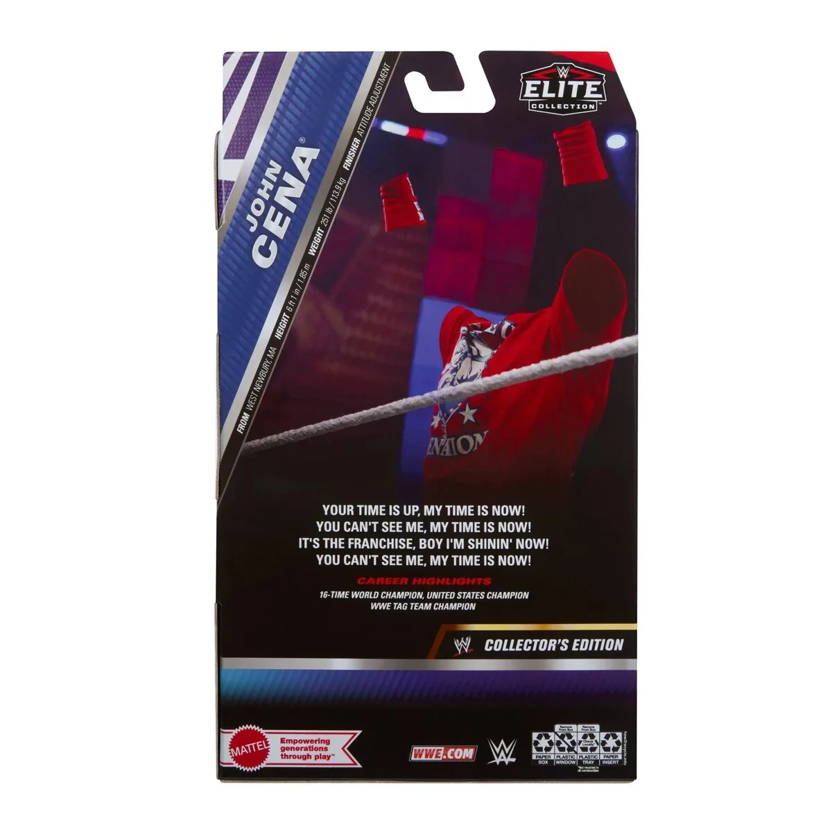 WWE Elite Collection Transparent John Cena Collector's Edition Action Figure - Image 2
