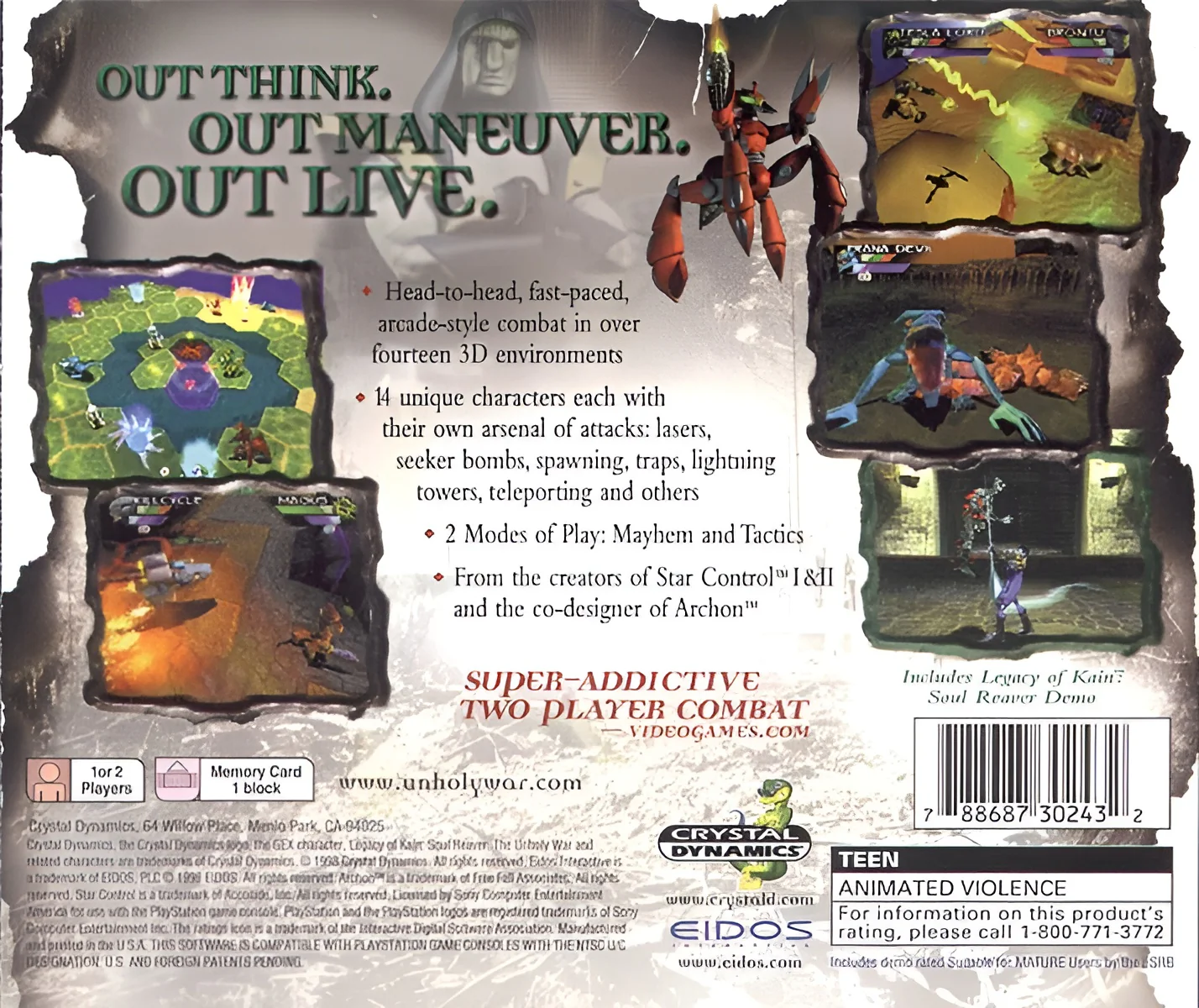 The Unholy War - PlayStation - Image 2