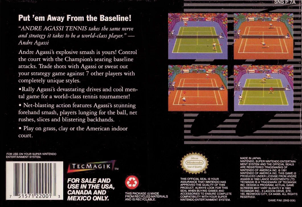 Andre Agassi Tennis - Image 2