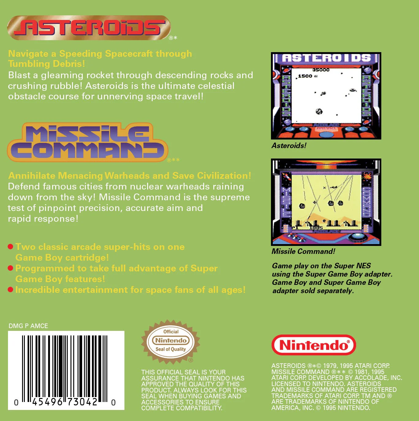Arcade Classic 1: Asteroids & Missile Command - Image 2