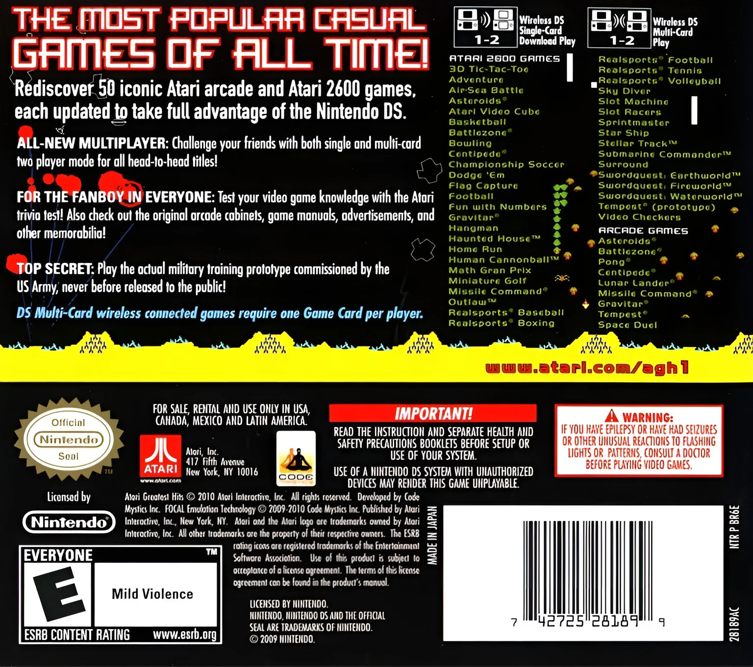 Atari's Greatest Hits Volume 1 - Image 2