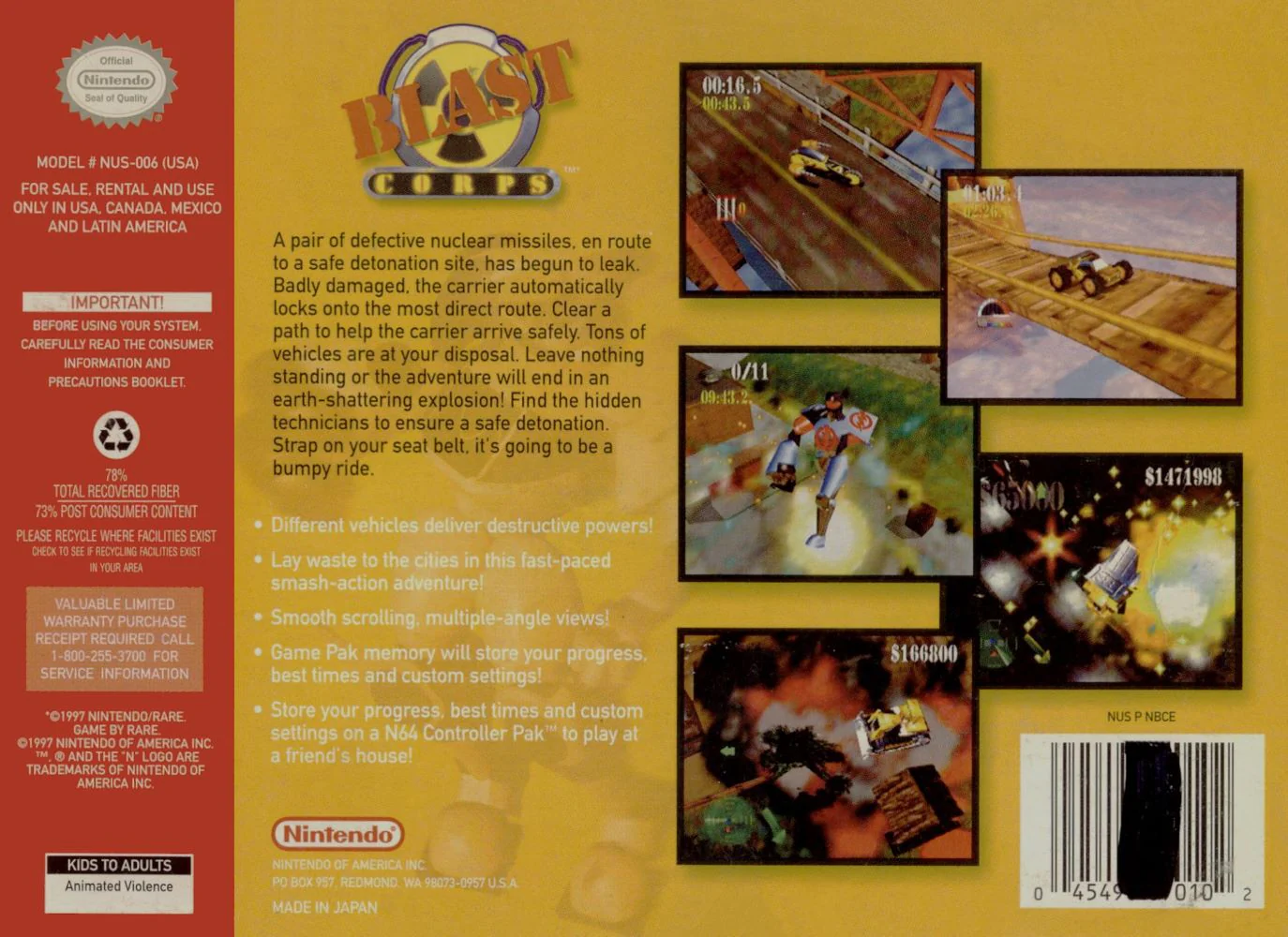Blast Corps - Nintendo 64 - Image 2
