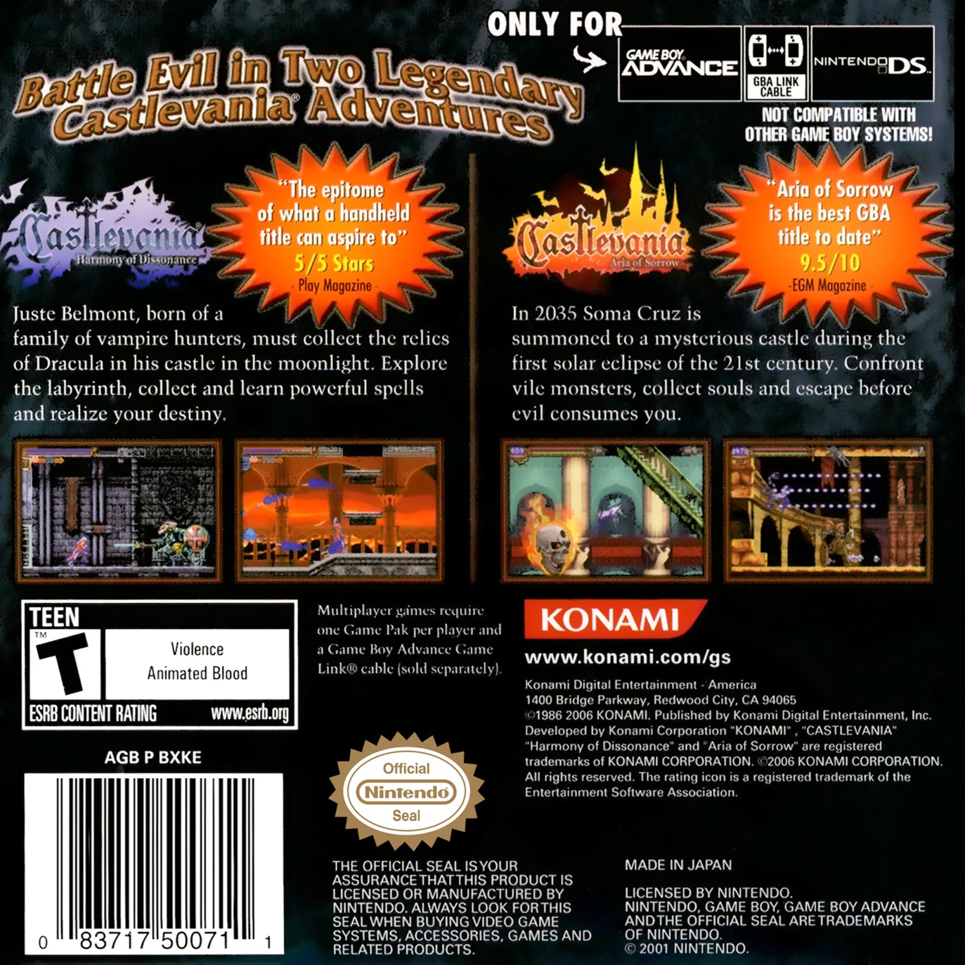 Castlevania Double Pack: Aria of Sorrow / Harmony of Dissonance - Image 2