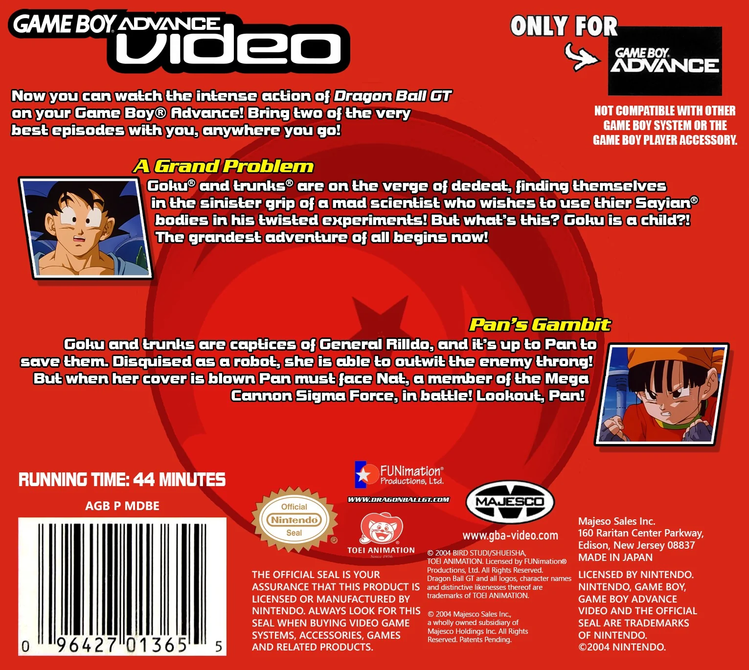 Gameboy Videio Dragon Ball GT Volume 1 - Image 2