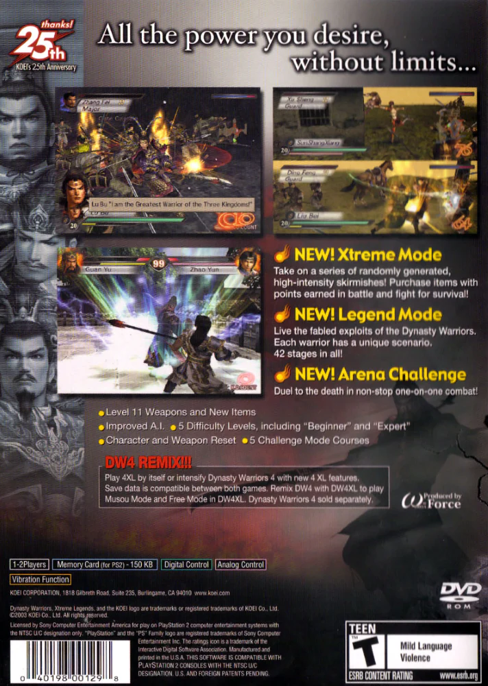 Dynasty Warriors 4 Xtreme Legends - Image 2
