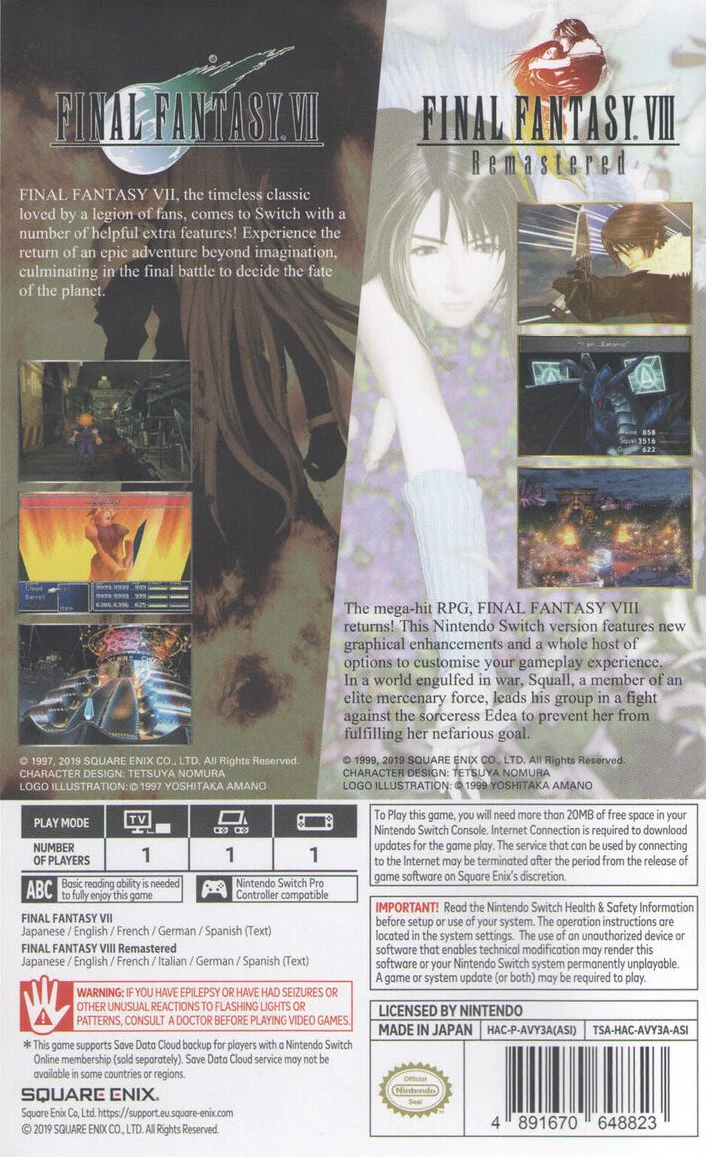 Final Fantasy VII & VIII Remastered Twin Pack - Image 2