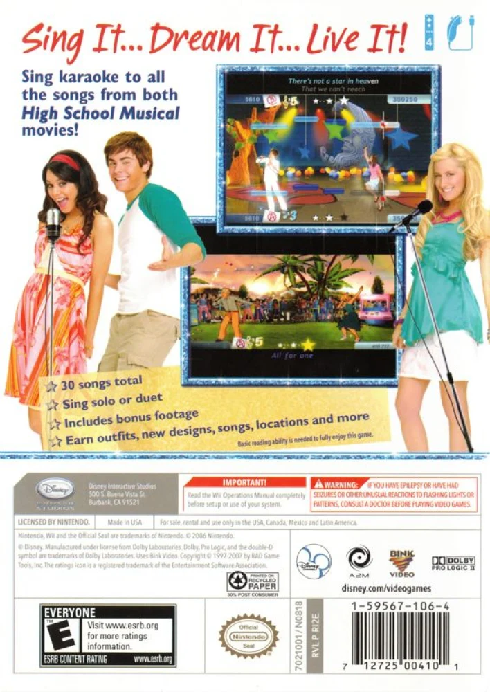 High School Musical Sing It Game Only - Image 2