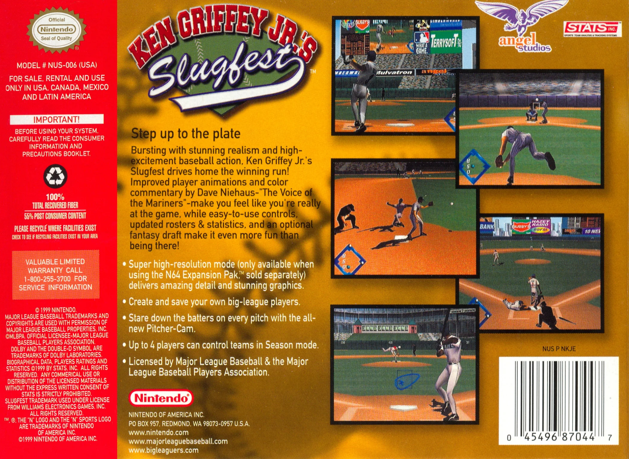 Ken Griffey Jr's Slugfest - Nintendo 64 - Image 2