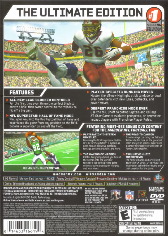 Madden NFL 07 Hall of Fame Edition [2 Discs] - Image 2