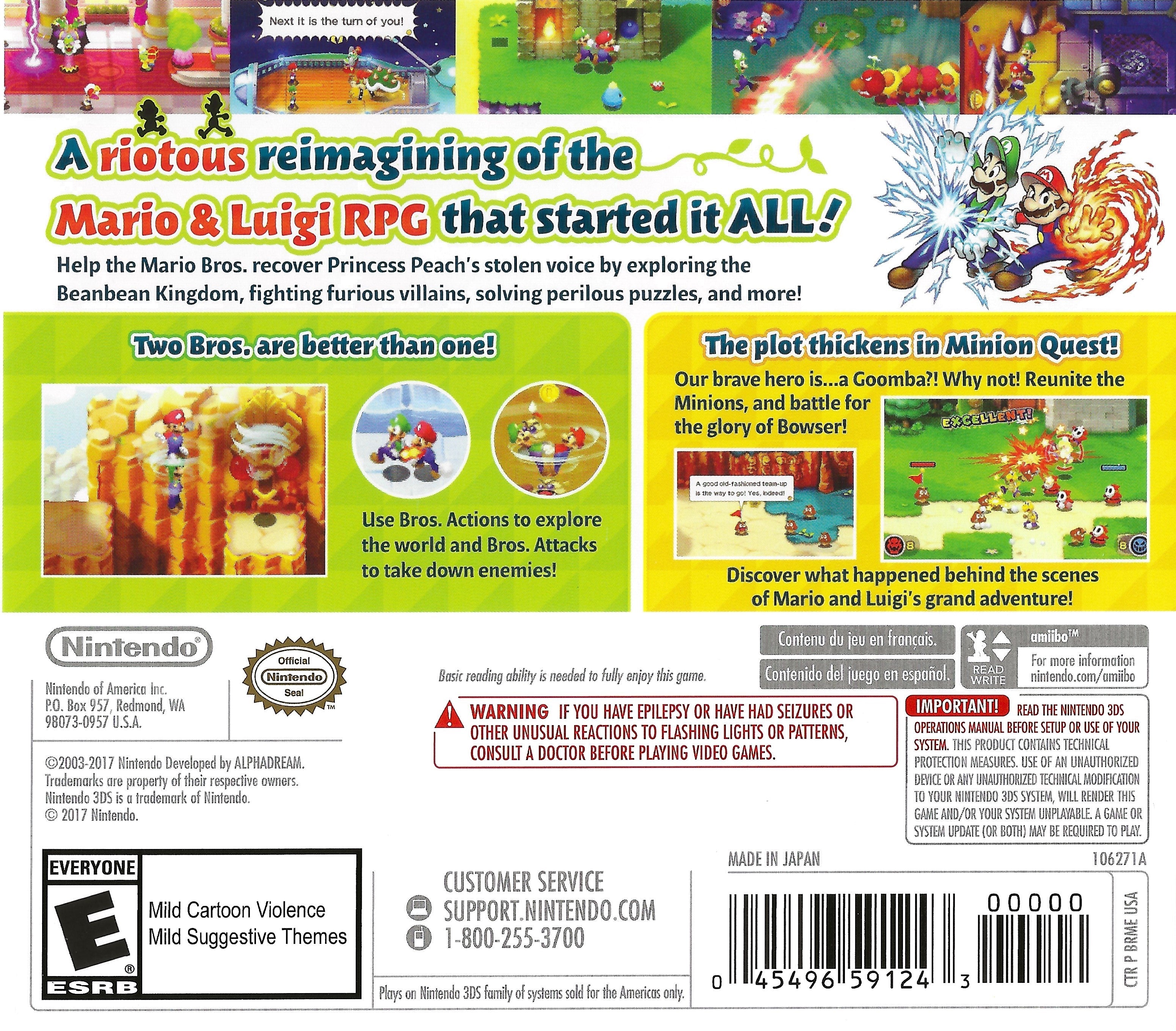 Mario & Luigi Superstar Saga + Bowser's Minions - Image 2
