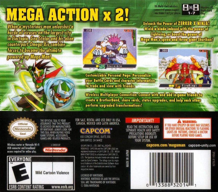 Mega Man Star Force 2 Zerker X Ninja - Image 2