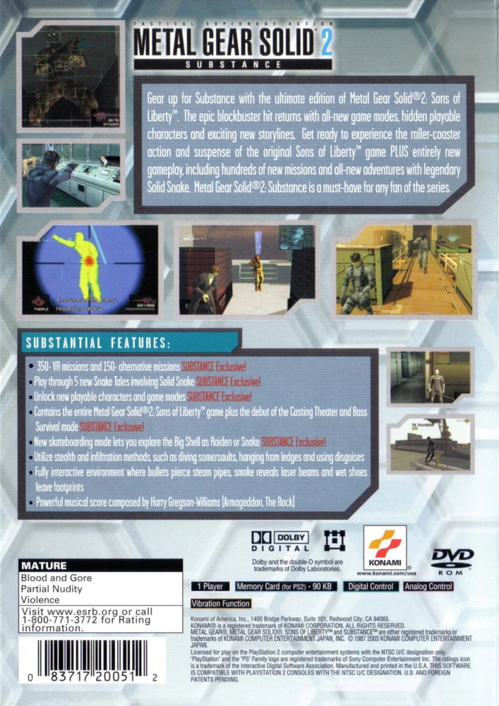 Metal Gear Solid 2 Substance - Image 2