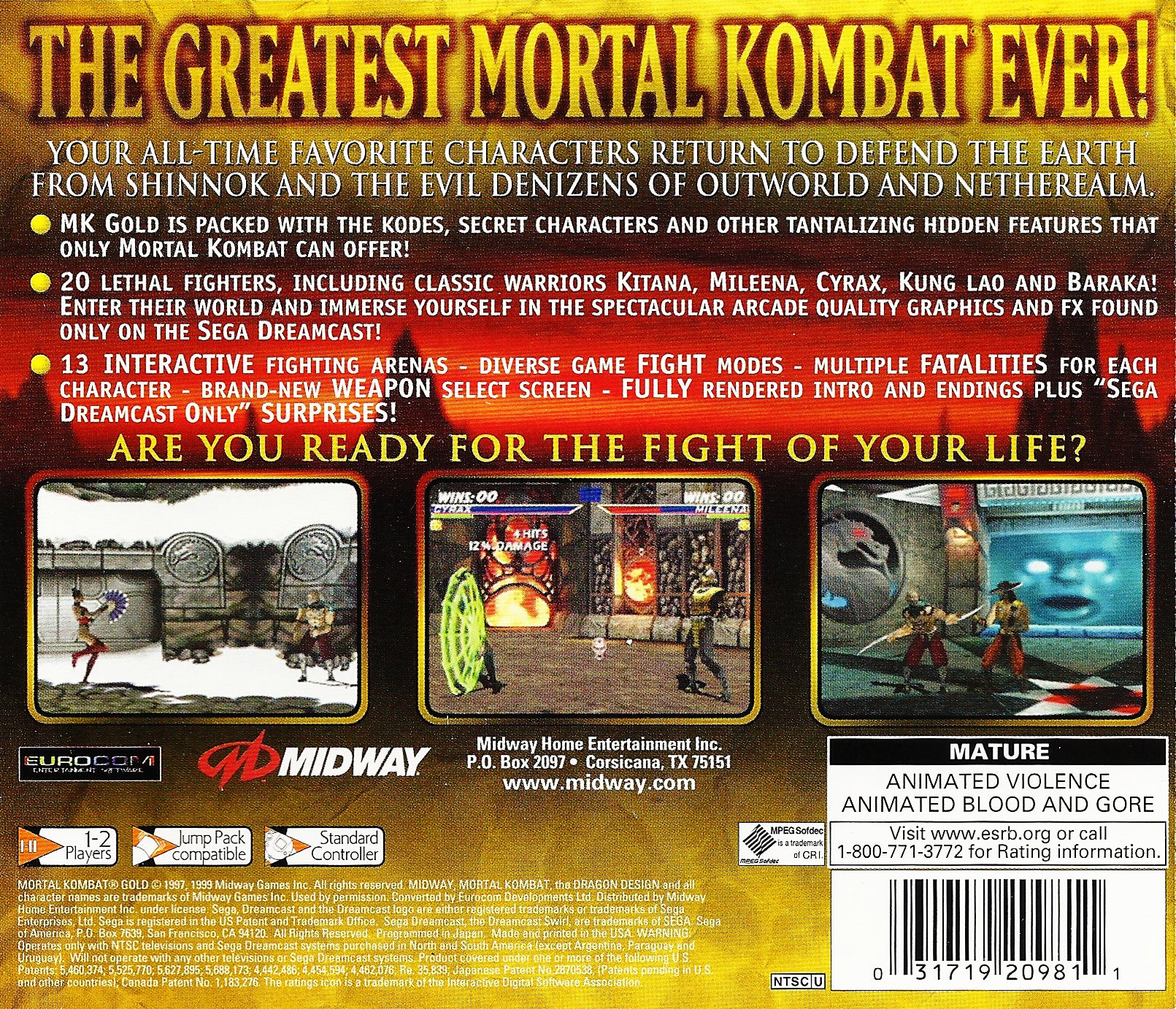 Mortal Kombat Gold - Image 2