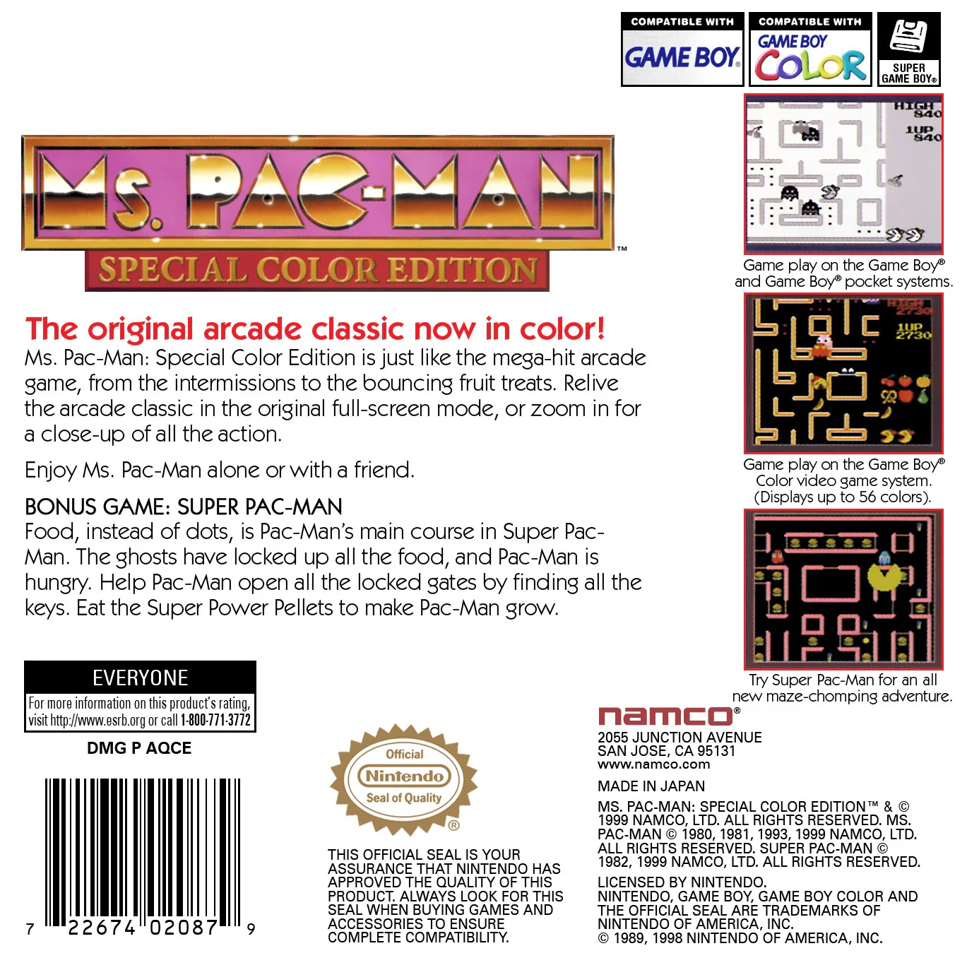 Ms. Pac-Man: Special Color Edition - Image 2