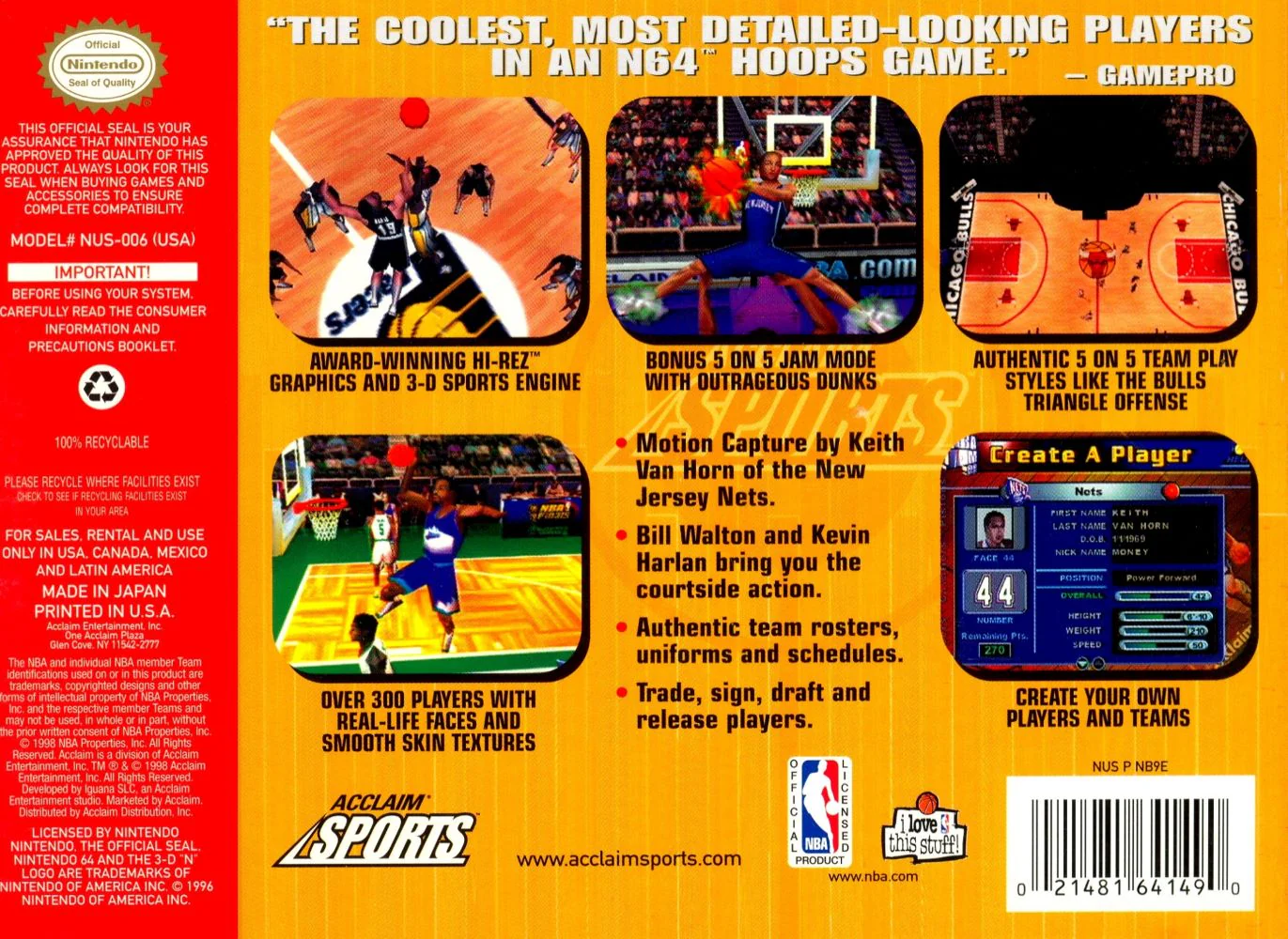 NBA Jam 99 - Nintendo 64 - Image 2