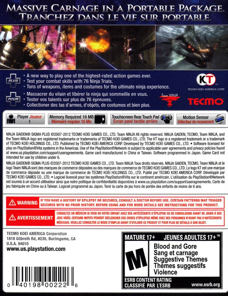 Ninja Gaiden Sigma Plus - Image 2