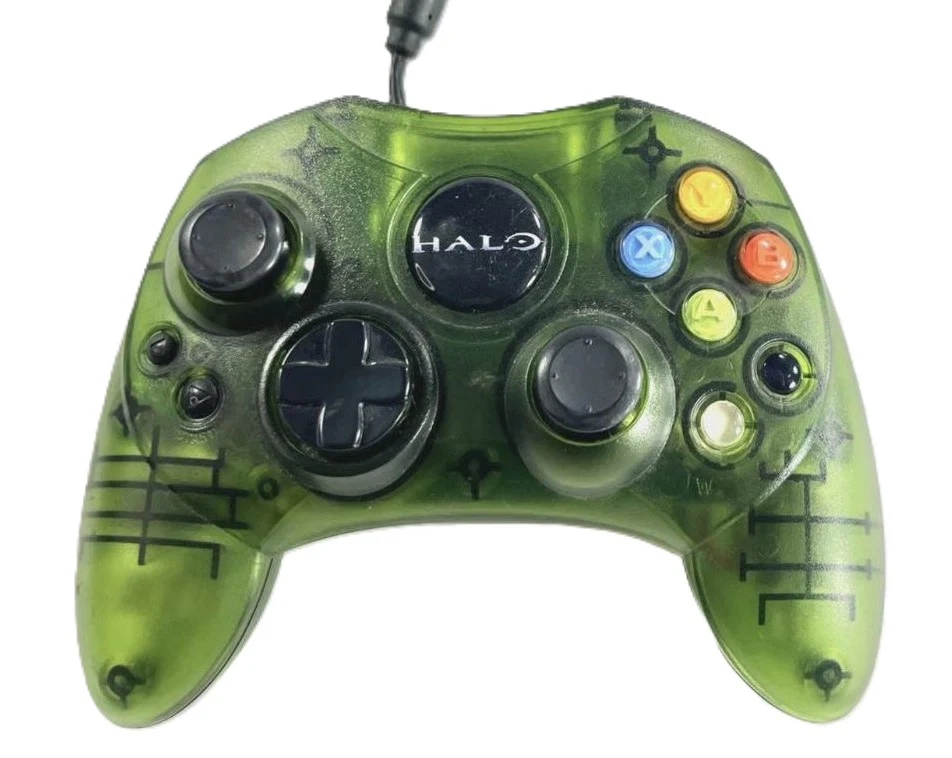 Original Xbox Controller S - Green Halo Edition - Image 3