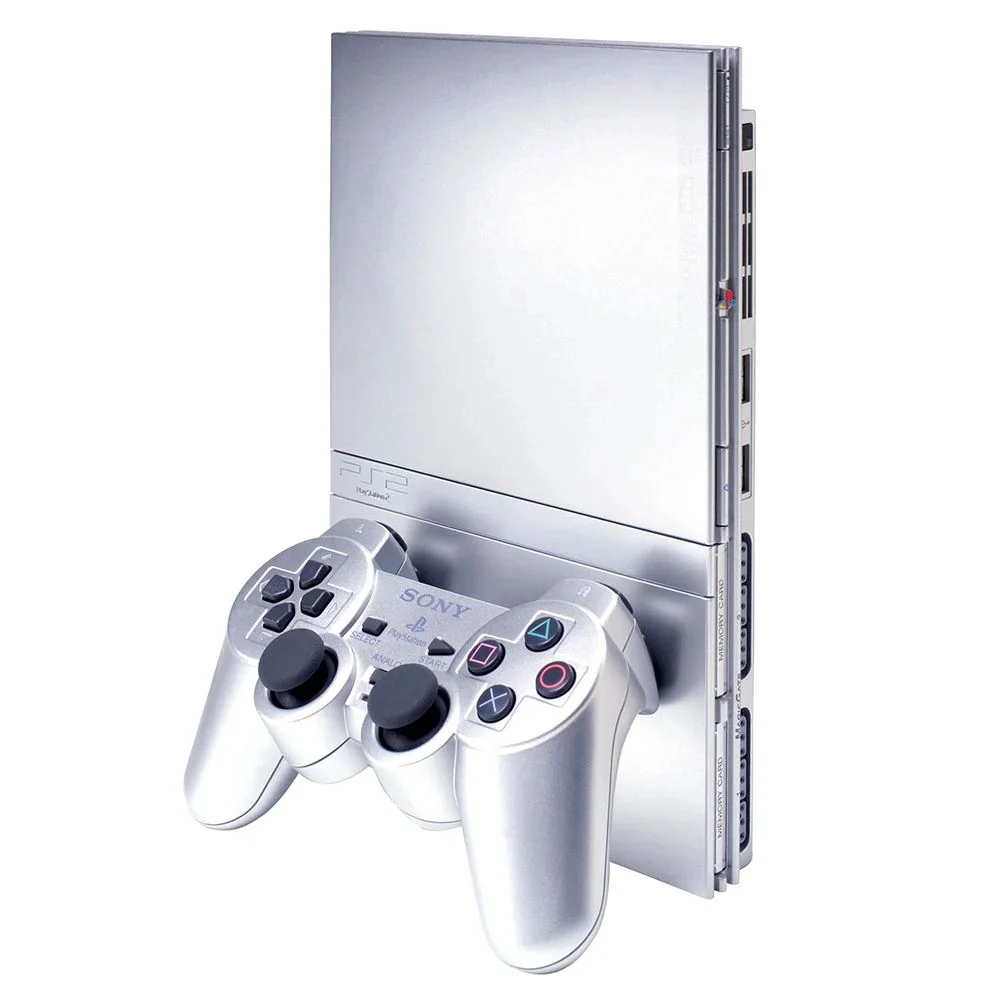 PlayStation 2 Slim Console - Satin Silver - Image 2