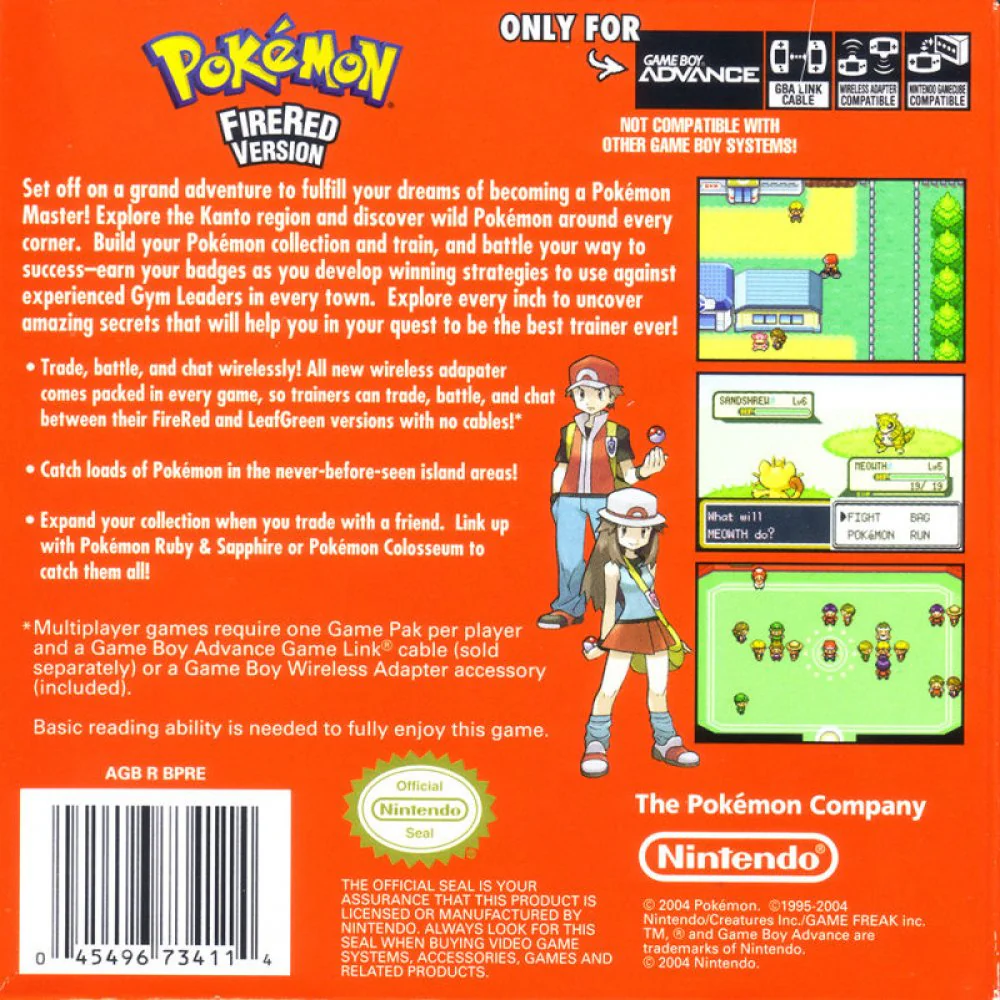Pokemon FireRed Version for Game Boy Advance - Image 2