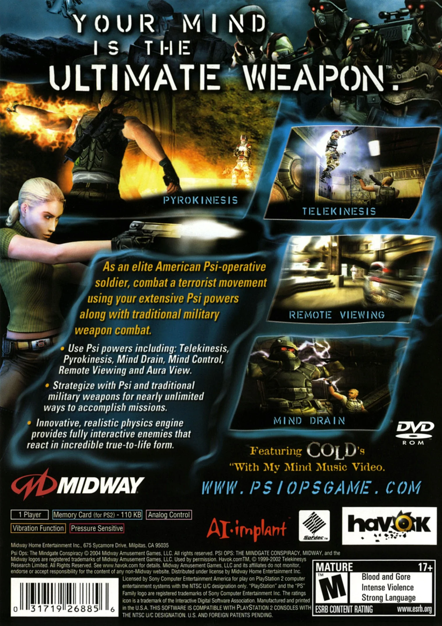Psi-Ops Mindgate Conspiracy - PlayStation 2 - Image 2