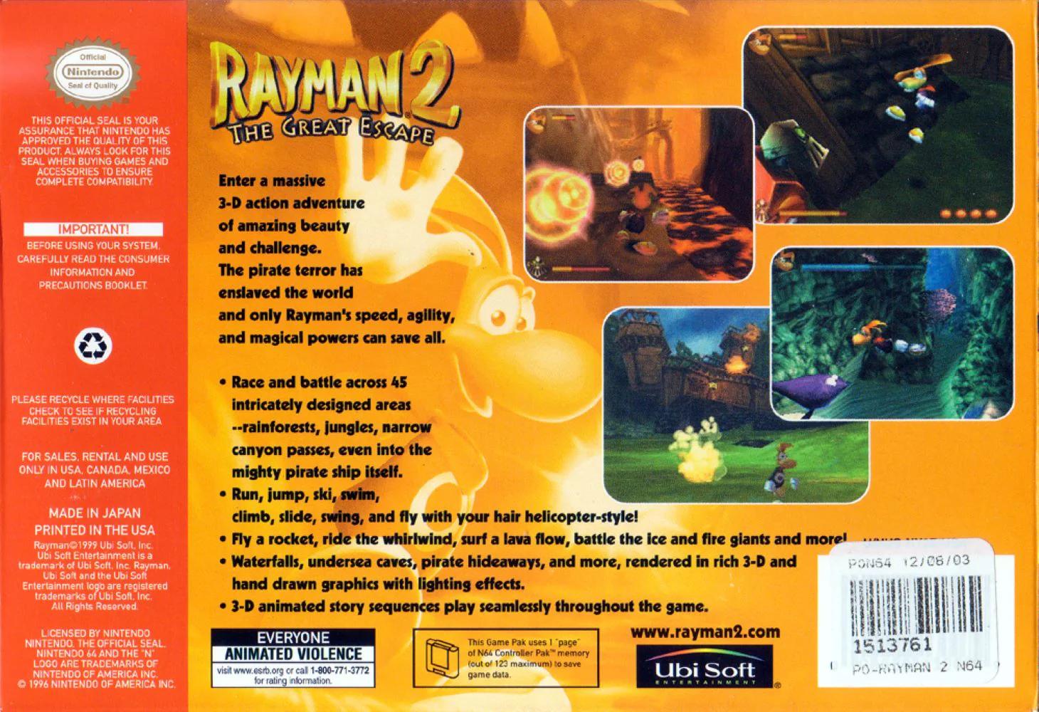 Rayman 2 The Great Escape - Image 2