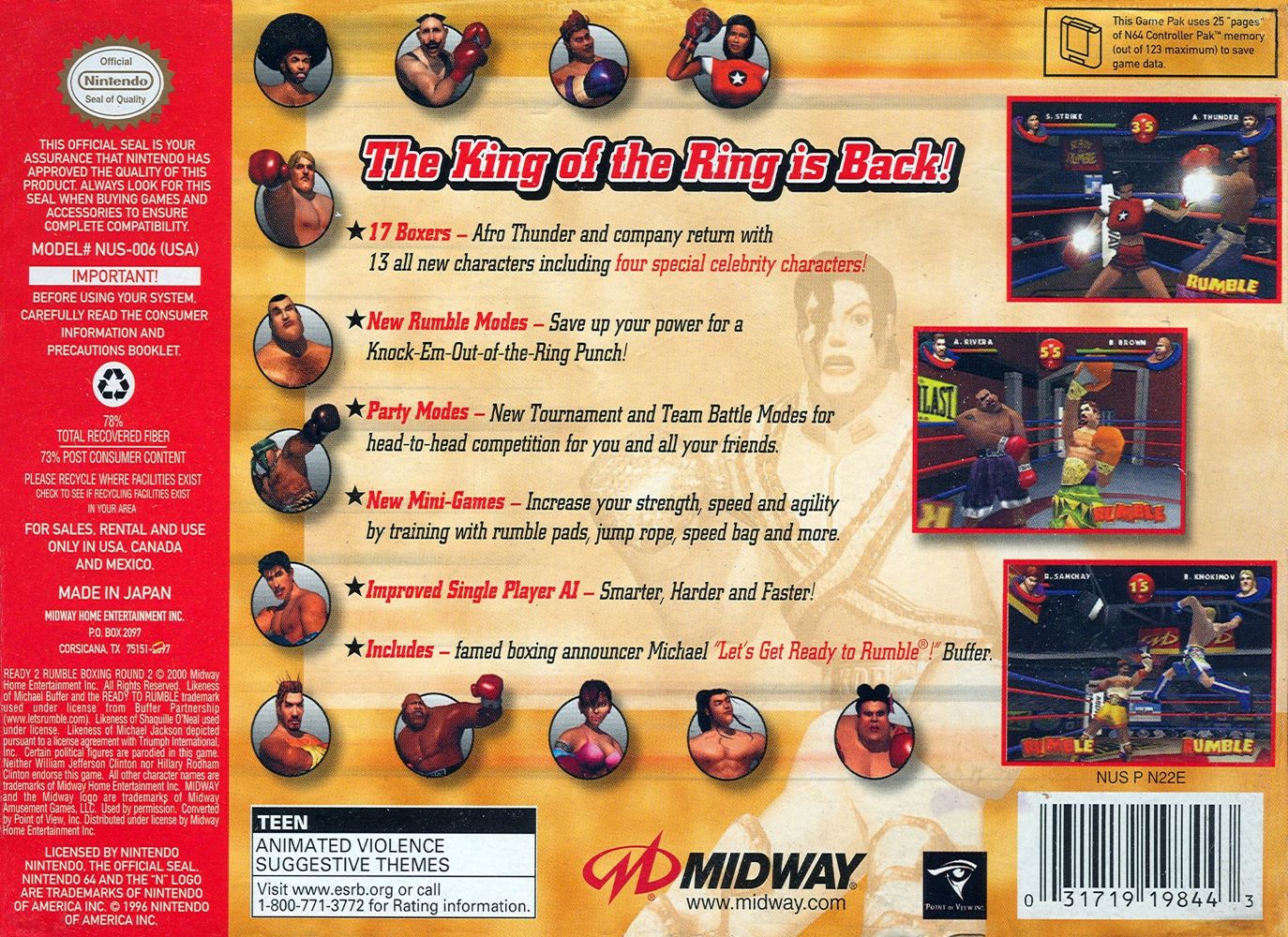 Ready 2 Rumble Boxing Round 2 - Nintendo 64 - Image 2