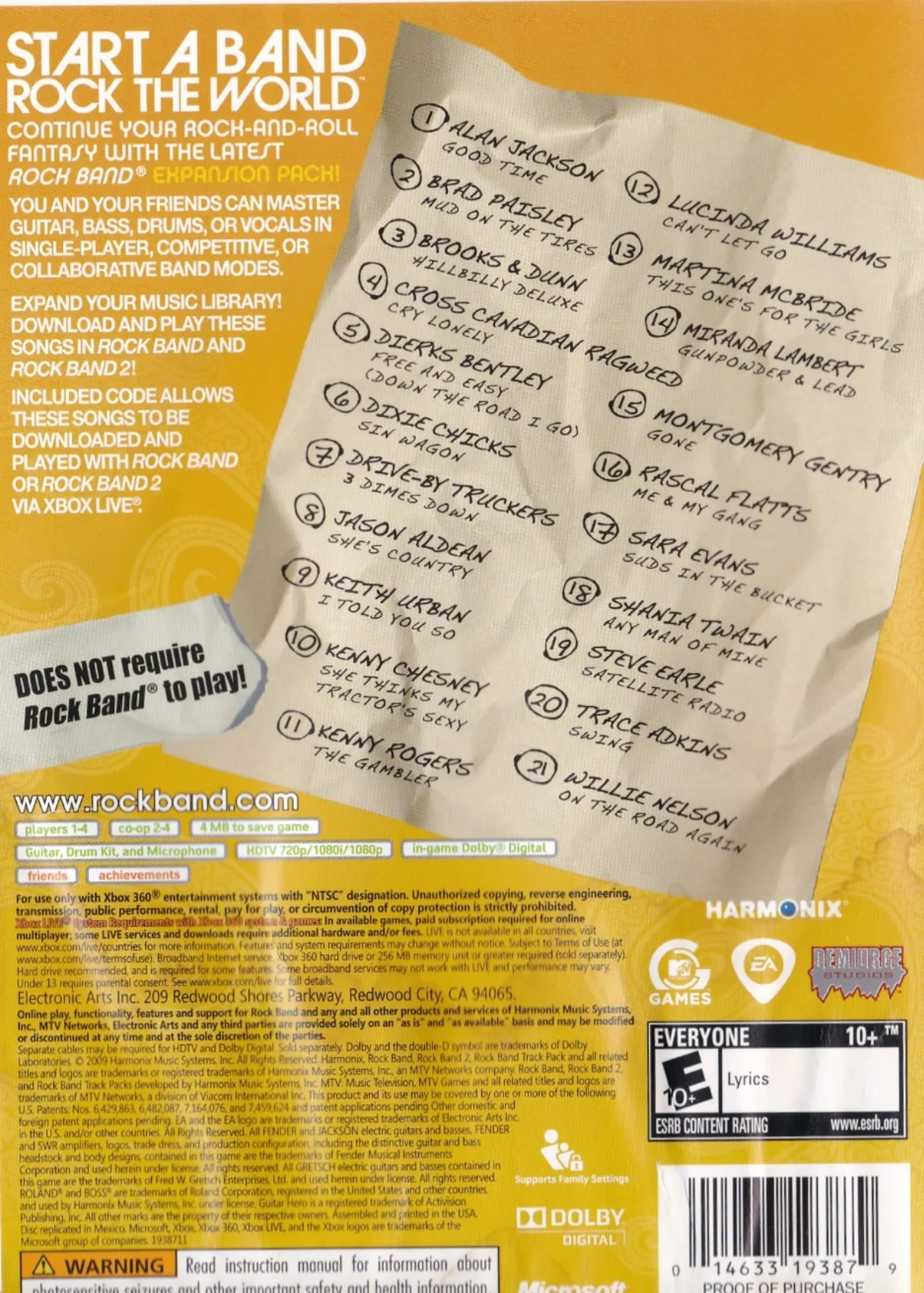 Rock Band: Country Track Pack - Image 2