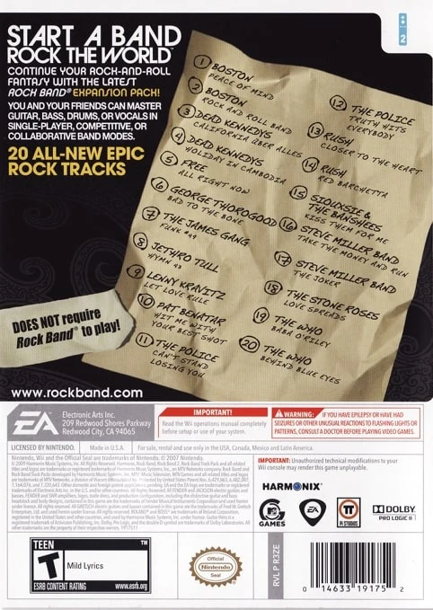 Rock Band Track Pack: Classic Rock - Image 2