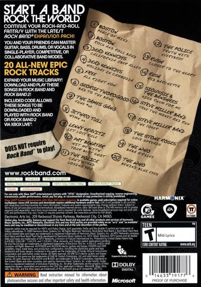 Rock Band Track Pack: Classic Rock - Image 2