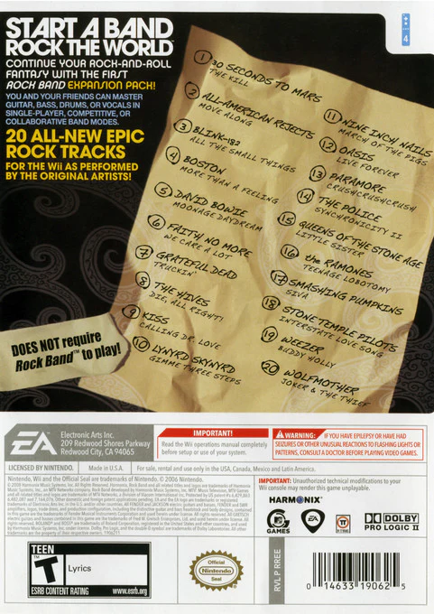 Rock Band Track Pack: Vol. 1 - Image 2
