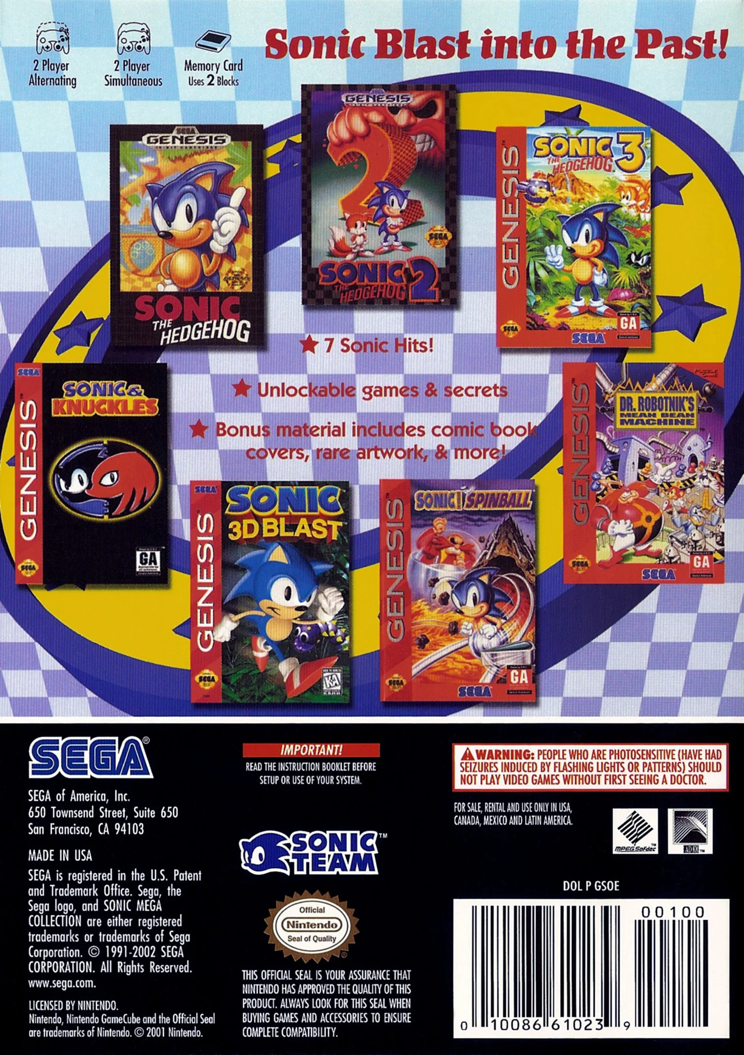 Sonic Mega Collection - Image 2