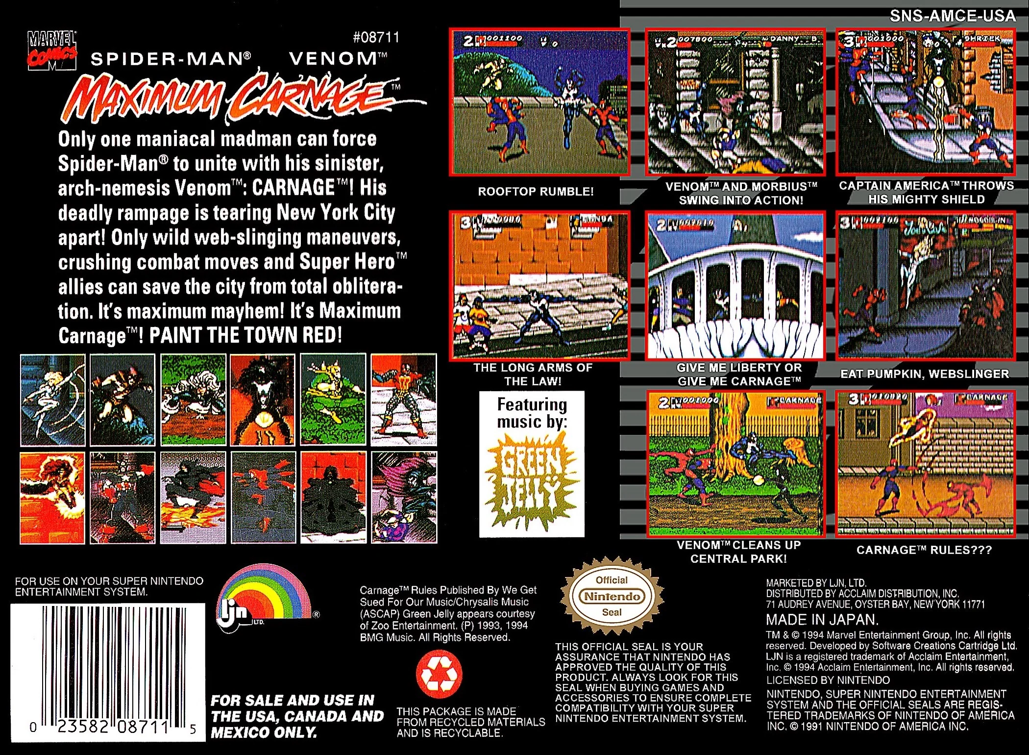 Spiderman Maximum Carnage (limited edition red cartridge) - Image 2