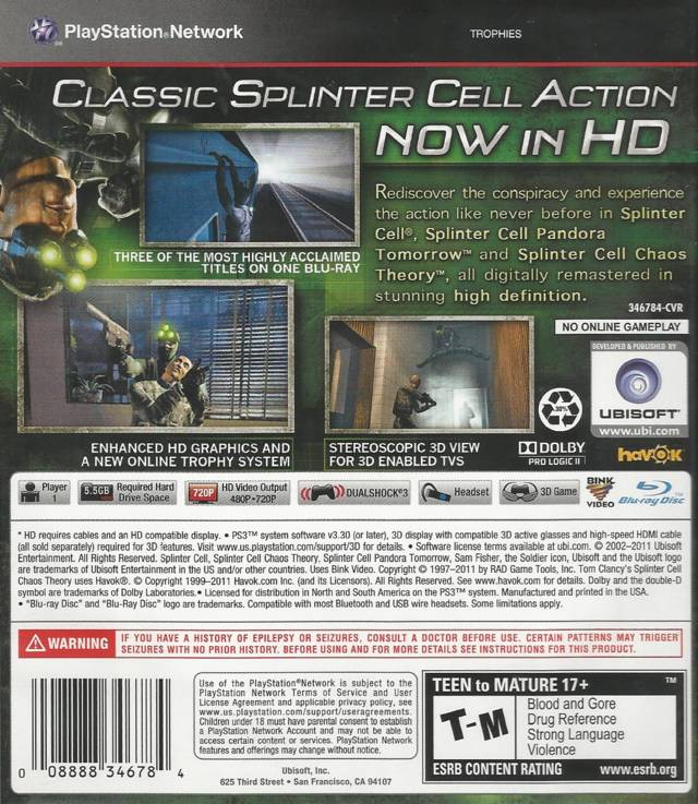 Splinter Cell Classic Trilogy HD - Image 2