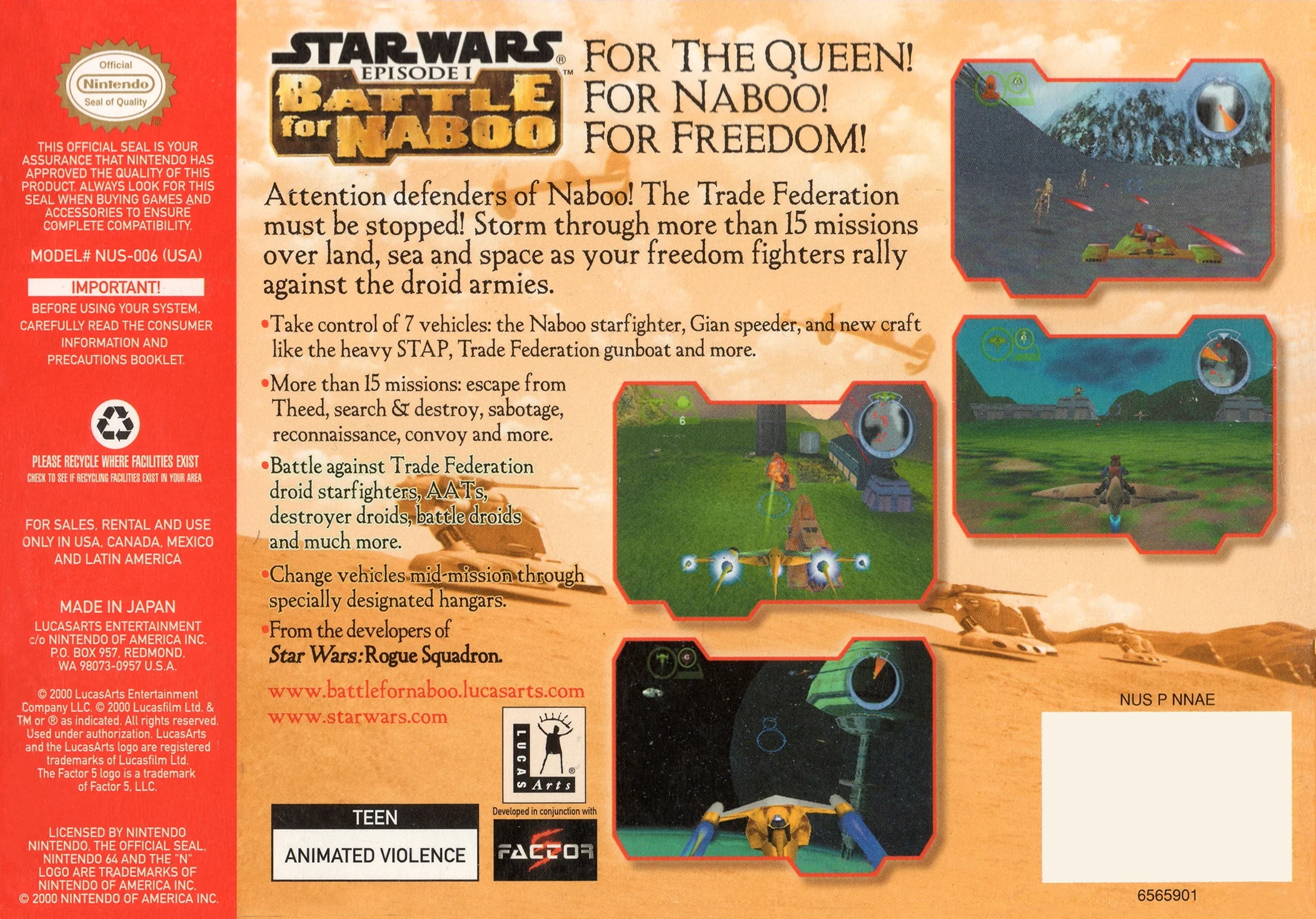 Star Wars: Battle for Naboo - Nintendo 64 - Image 2