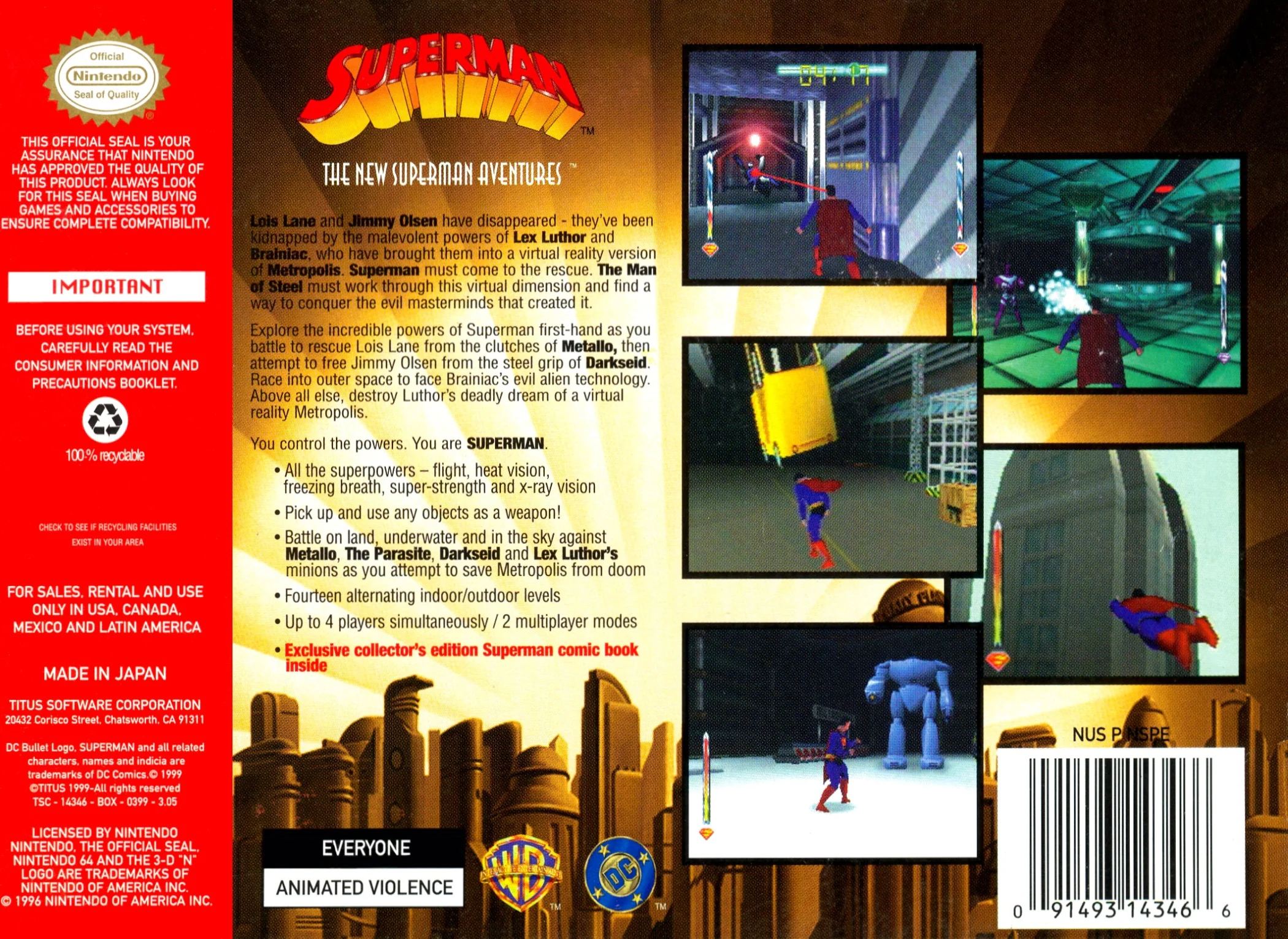 Superman 64 - Nintendo 64 - Image 2