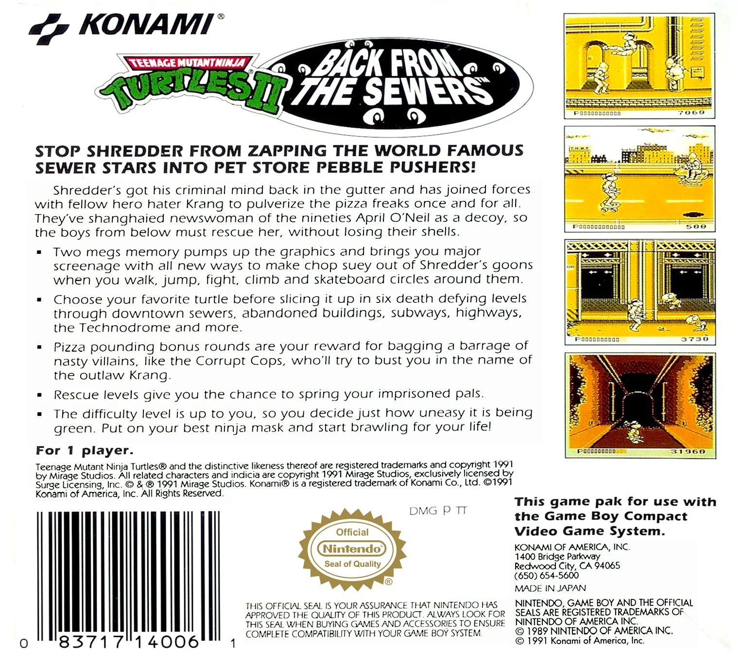 Teenage Mutant Ninja Turtles II: Back From the Sewers - Image 2