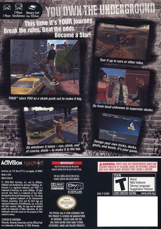 Tony Hawk's Underground - Image 2