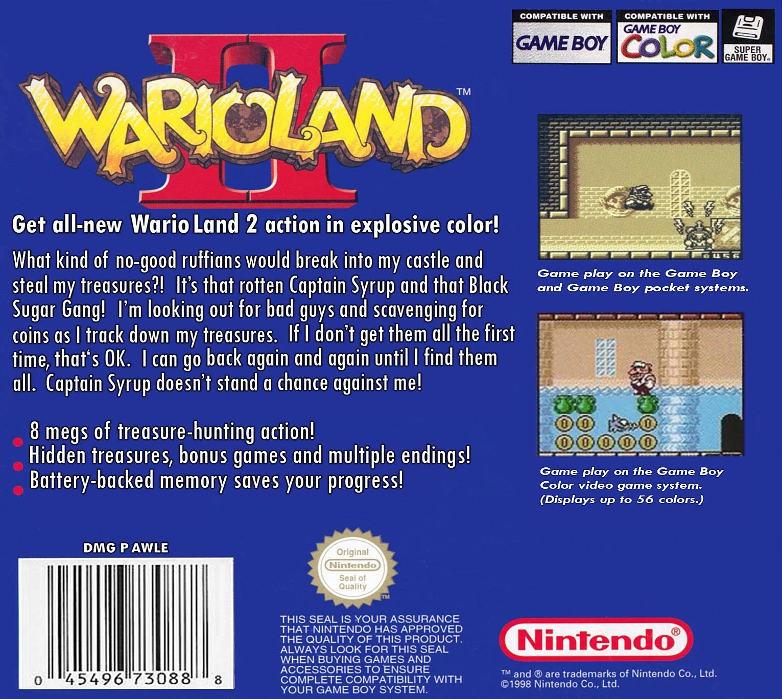 Wario Land 2 II (sku is for both GB & GBC) - Image 2