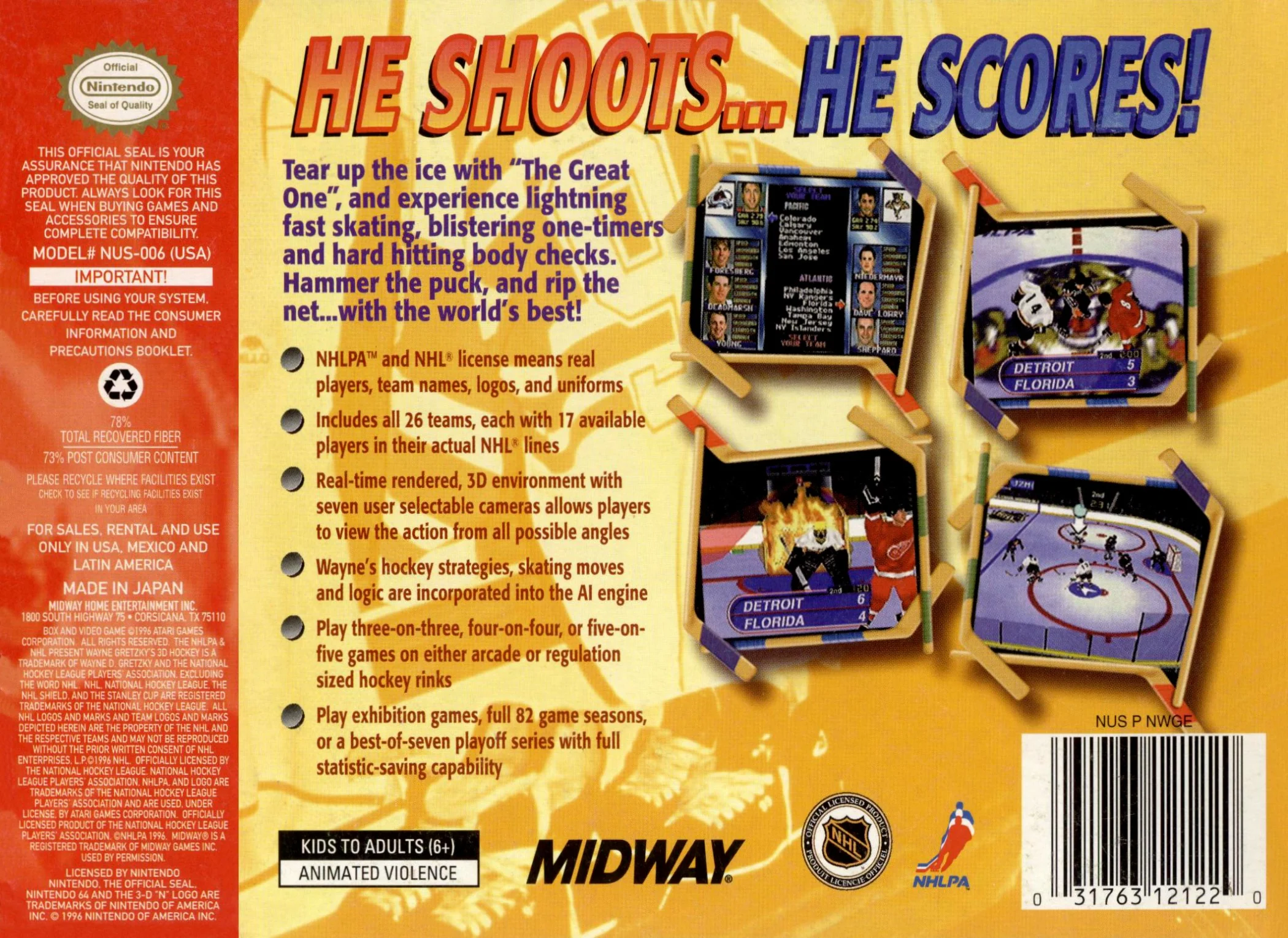 Wayne Gretzky's 3D Hockey - Image 2