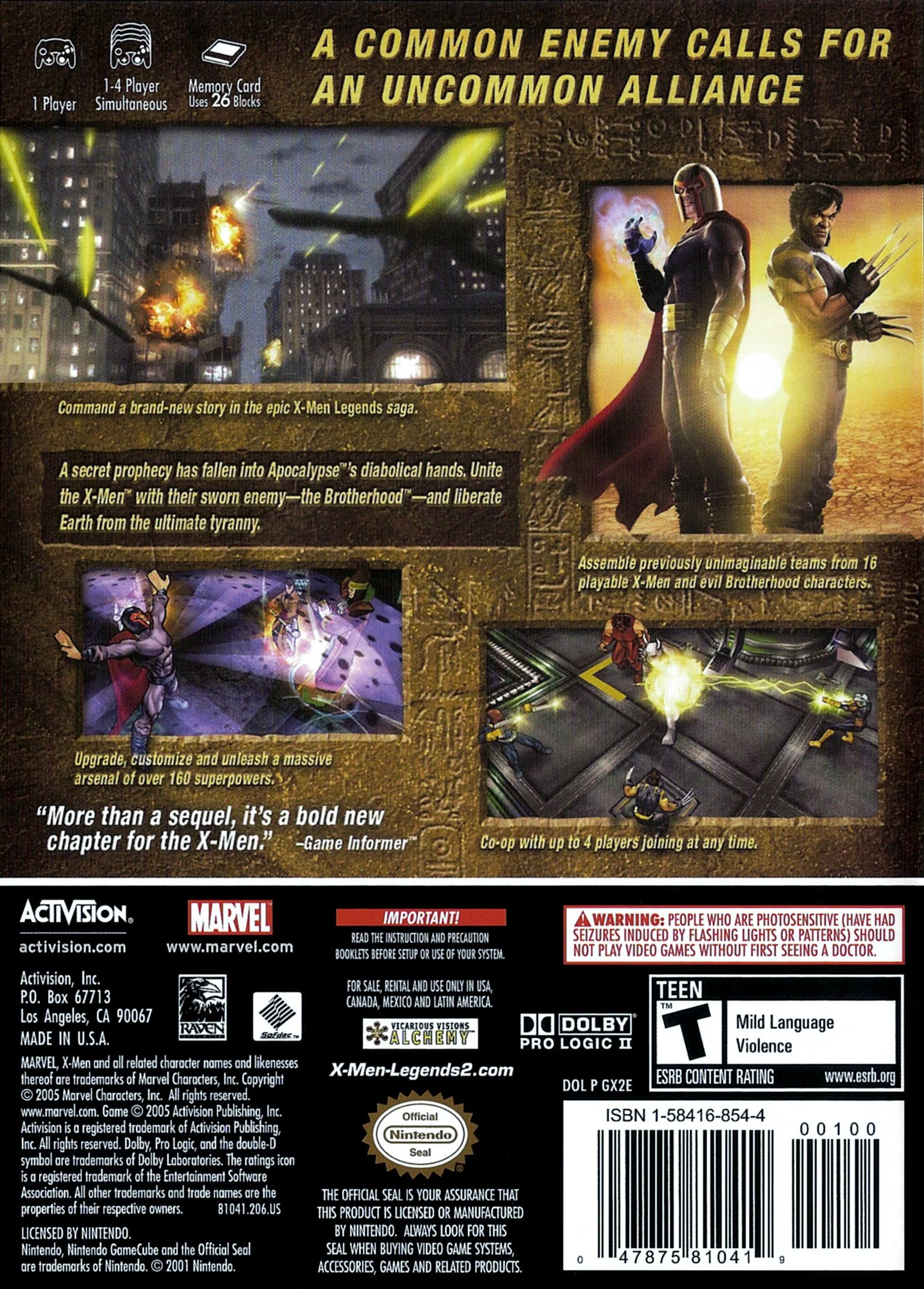 X-Men Legends II: Rise of the Apocalypse - Image 2