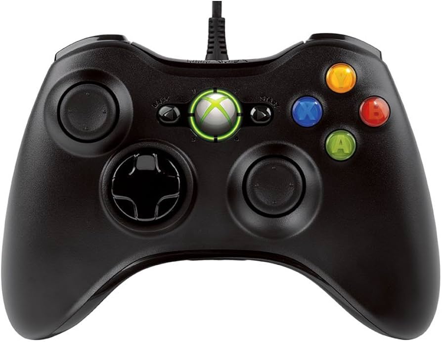 Xbox 360 Wired Controller - Black - Image 2